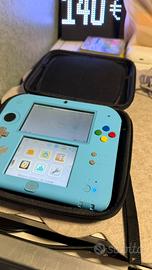 Nintendo 2DS Pokémon azzurra originale + 11 giochi