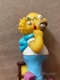 Homer e Maggie simpson figura in gomma