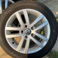 4 Ruote Complete VW Originali 16 Pollici