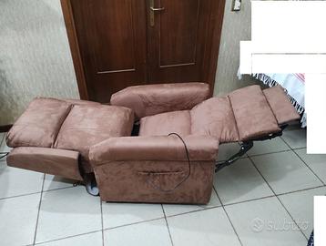 Poltrona relax elettrica alza persona reclinabile 
