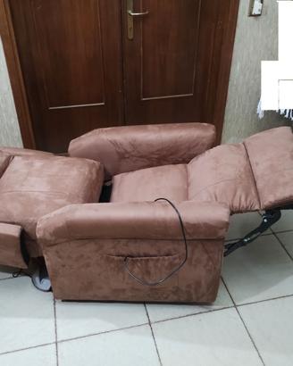Poltrona relax elettrica alza persona reclinabile 