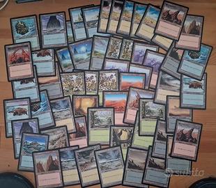 Carte Magic - Lotto Terre base Tempesta/Mirage