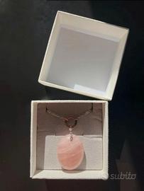 Collana Le Origini -  quarzo rosa NUOVA