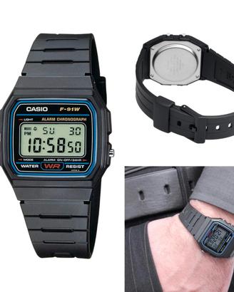 Orologio Casio F-91W Orologio Digitale Unisex Nero