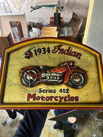 2 Quadri 3d vintage indian motocicle e tabacchi