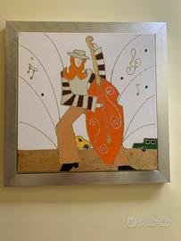 Dipinto a mano Decor Art su tela e con cornice