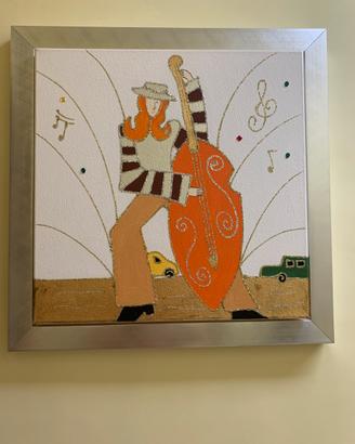 Dipinto a mano Decor Art su tela e con cornice