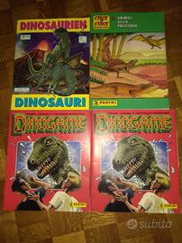 Album figurine Dinosauri + modelli legno