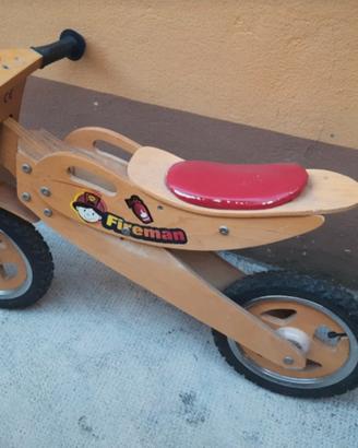 Bici senza pedali in legno 