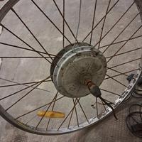ruota bici elettrica piu kit completo 