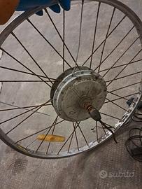 ruota bici elettrica piu kit completo 