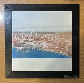 Mantova foto panoramica su piastrella di ceramica