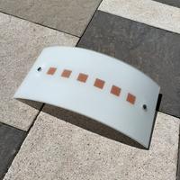 Plafoniera in vetro satinato