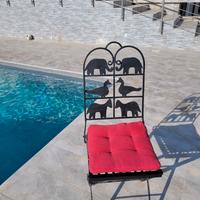 sedia in ferro battuto