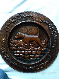 Piatti in rame a tema caccia