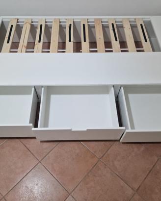 Letti singoli, nuovi, con 3 cassetti, 200cm x 90cm