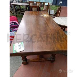 TAVOLO RETTANGOLARE LEGNO MASSICCIO