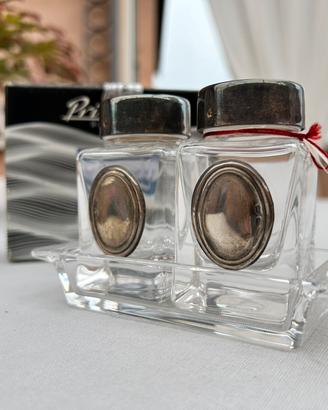 Set sale e pepe cristallo e argento
