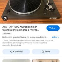 giradischi Akai AP 100 