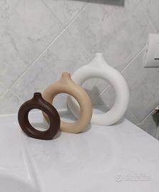 Set tre vasi tondi