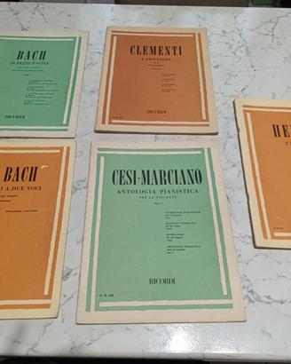 Spartiti pianoforte Bach Heller Clementi