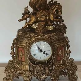 OROLOGIO DA TAVOLO IN BRONZO DORATO INIZIO ‘900