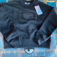 Chiara Ferragni felpa nera tg M glitter nuova