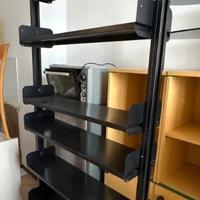 libreria metallo bifacciale design