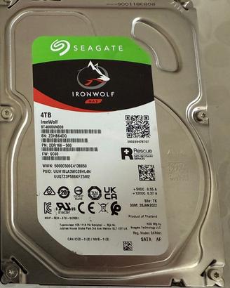 HDD 3,5” 4 tb Seagate Ironwolf  nas