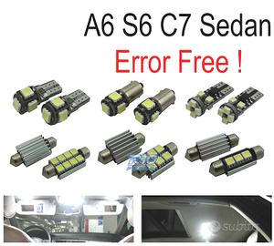 KIT 14 LAMPADE LED INTERNE PER AUDI A6 S6 RS6 C7 S