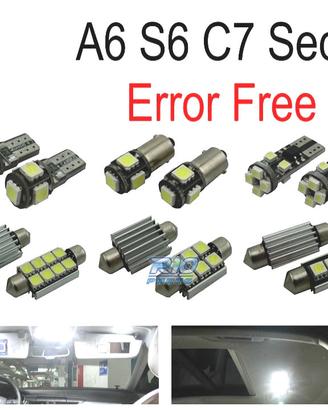 KIT 14 LAMPADE LED INTERNE PER AUDI A6 S6 RS6 C7 S
