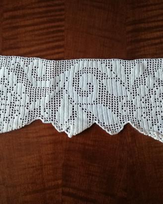 Inserto a filet uncinetto coperta/copriletto 9m