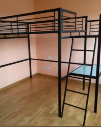 LETTO a SOPPALCO, RETE a DOGHE, MATERASSO a MOLLE