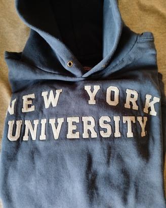FELPA CON CAPPUCCIO NEWYORK UNIVERSITY XL