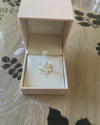 Anello solitario Stroili oro  e diamante NUOVO