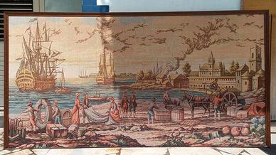 Arazzo porto inglese del 700