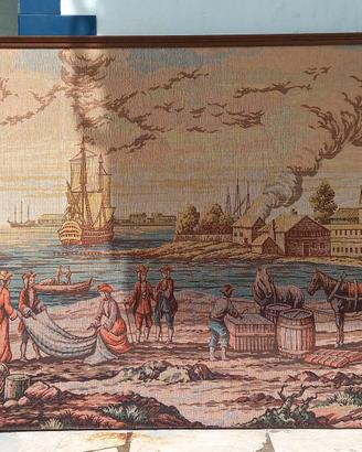 Arazzo porto inglese del 700