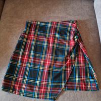 Minigonna scozzese a portafoglio 