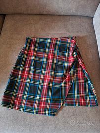 Minigonna scozzese a portafoglio 