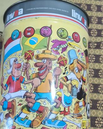JACOVITTI Mondiali Calcio 1982 Bidone Di Latta Per