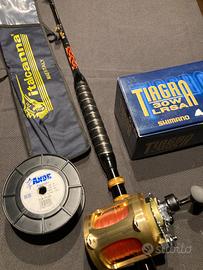 Italcanna Luxor 30 50 lb + Shimano Tiagra 30W LRSA