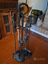 Set da camino ferro battuto