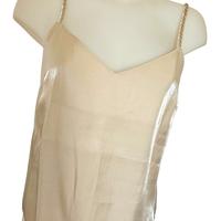 Stefanel top oro champagne traslucido  tg. M 42 IT