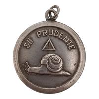 Medaglia francese argento 800* gruppo sanguigno B