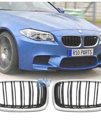 GRIGLIE BMW F10 F11 10-16 LOOK M5 NERO CROMATO