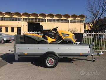 Rimorchio giardinaggio basculante x trattorino ecc