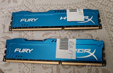 2 MEMORIA RAM HYPERX FURY 8 GB DDR3