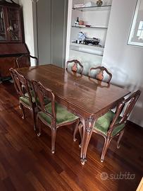 Tavolo legno allungabile + 6 sedie. SVENDITA