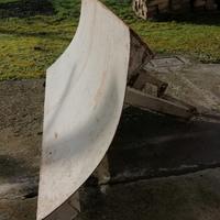 Ruspa per giardinaggio e orto in acciaio con barra