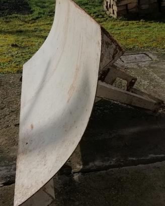 Ruspa per giardinaggio e orto in acciaio con barra